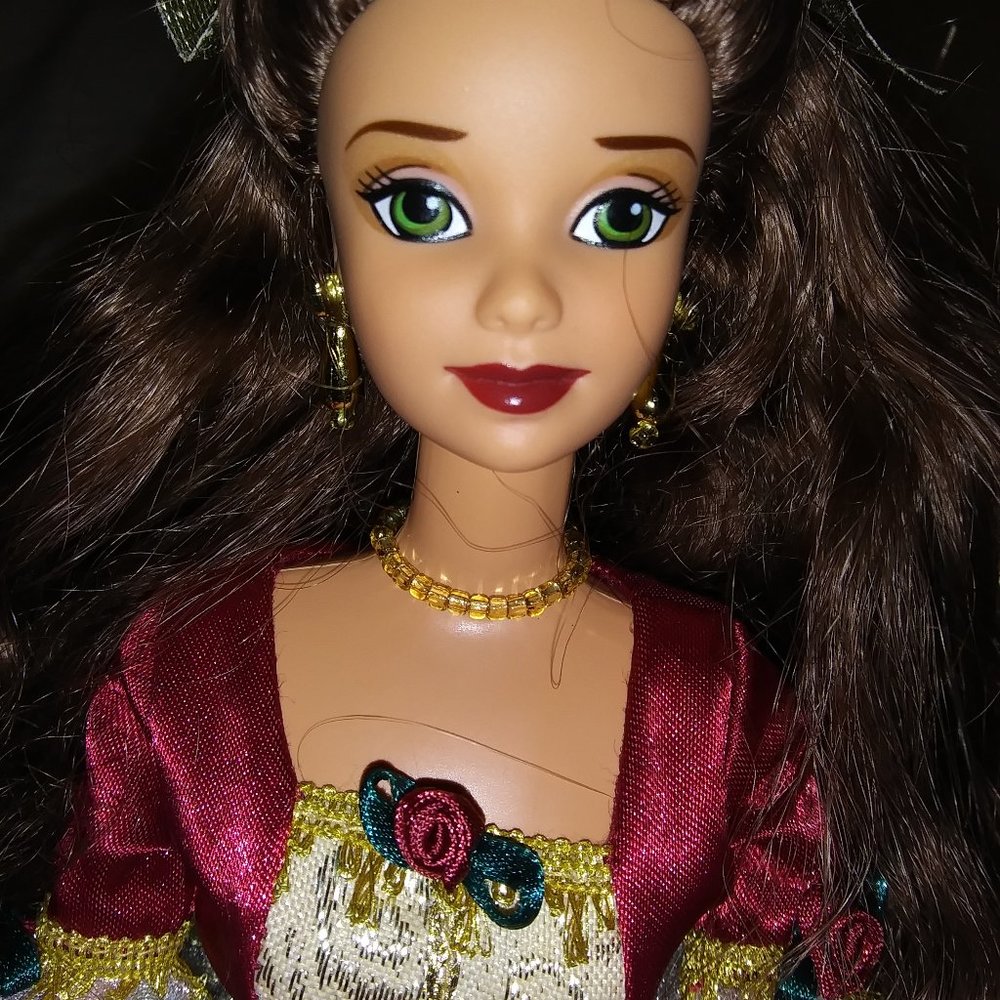 Vintage 1997 Disney Enchanted Holiday Princess Belle Barbie Doll Special Edition